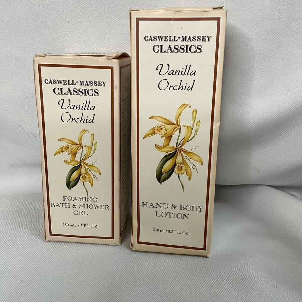 Caswell Massey Vanilla Orchid Lotion‎ And Shower Gel 8.5 Oz 8.2 Oz Discontinued